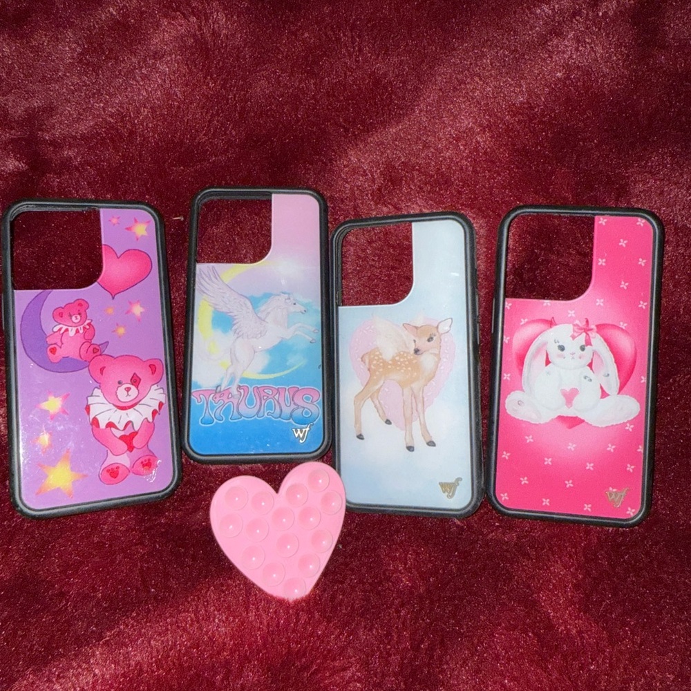 Wildflower iPhone 13 Pro case bundle + Stickeez